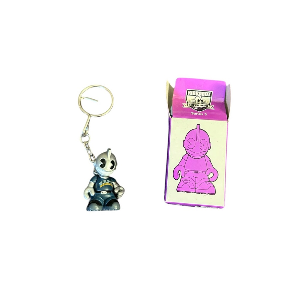 Kidrobot Supermini Keychain Series 3 2007 "KRPD"  Officer Designer Art Toy & Box